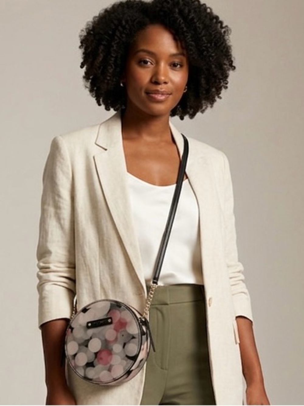 Kate Spade Cherry Terrace Round Patent Leather Crossbody Micha Festive Bubbles